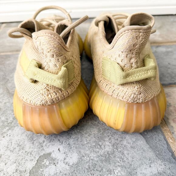 Adidas Yeezy Boost 350 V2 Flax Tan Sneakers Mens 9.5 main image 5
